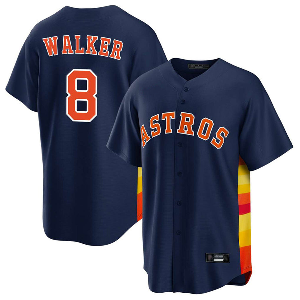 Davalo H.Astros #8 Christian Walker Player Navy Home Game Stitched Jerseys