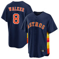 Davalo H.Astros #8 Christian Walker Player Navy Home Game Stitched Jerseys