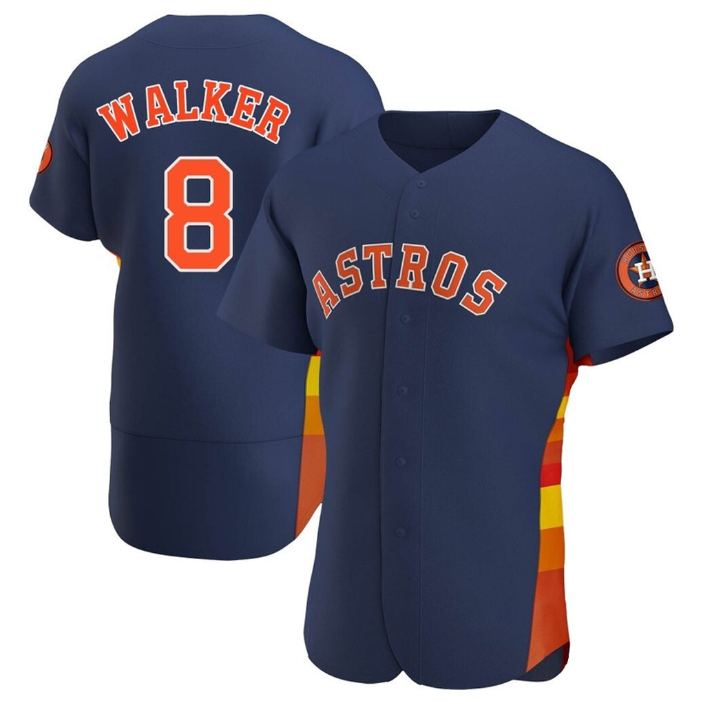 Davalo H.Astros #8 Christian Walker Player Navy Home Limited Elite Stitched Jerseys