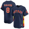 Davalo H.Astros #8 Christian Walker Player Navy Home Limited Stitched Jerseys