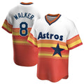 Davalo H.Astros #8 Christian Walker Player Rainbow Cooperstown Collection T-shirt Stitched Jerseys