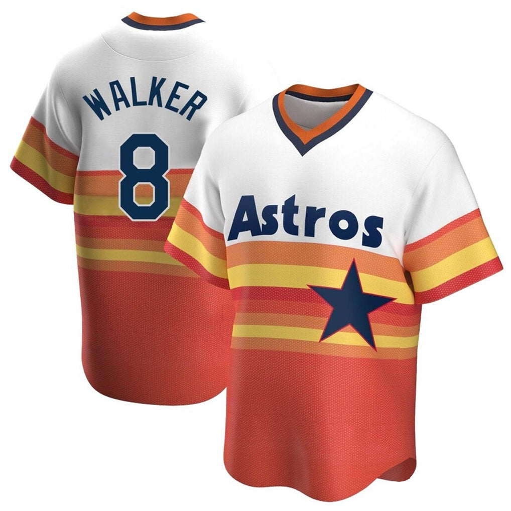 Davalo H.Astros #8 Christian Walker Player Rainbow Cooperstown Collection T-shirt Stitched Jerseys