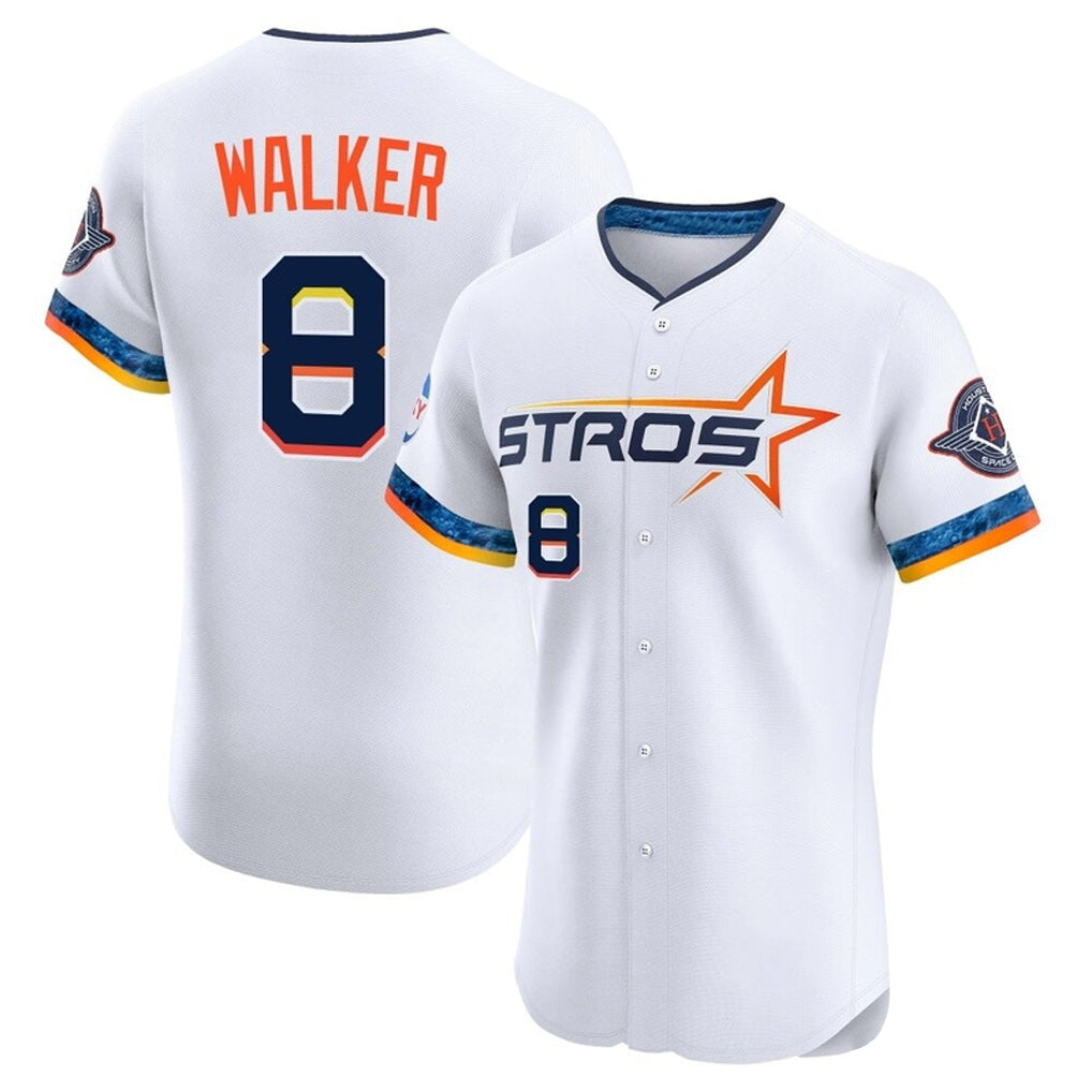 Davalo H.Astros #8 Christian Walker Player White City Connect Limited Elite Home Stitched Jerseys