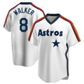 Davalo H.Astros #8 Christian Walker Player White Cooperstown Collection T-shirt Stitched Jerseys