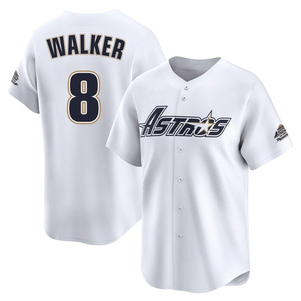 Davalo H.Astros #8 Christian Walker Player White Throwback Cooperstown Collection Limited Stitched Jerseys