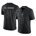 Davalo H.Texans #0 Azeez Al-Shaair Player Black Reflective Limited Game Stitched Jerseys