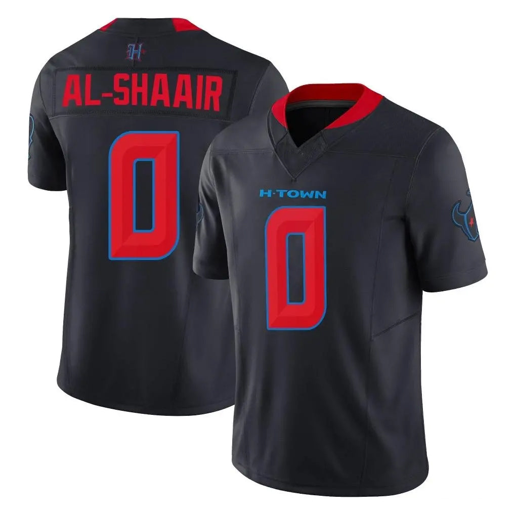 Davalo H.Texans #0 Azeez Al-Shaair Player Navy Limited 2nd Alternate Vapor F.U.S.E. Home Game Stitched Jerseys