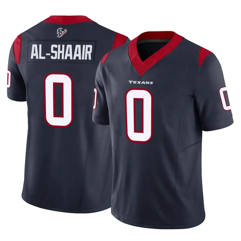 Davalo H.Texans #0 Azeez Al-Shaair Player Navy Limited Vapor F.U.S.E. Home Game Stitched Jerseys