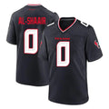 Davalo H.Texans #0 Azeez Al-Shaair Player Navy Team Home Game Stitched Jerseys