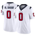 Davalo H.Texans #0 Azeez Al-Shaair Player White Limited Vapor F.U.S.E. Home Game Stitched Jerseys