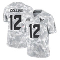 Davalo H.Texans #12 Nico Collins Player Arctic Camo Salute To Service Limited Game Stitched Jerseys