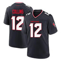 Davalo H.Texans #12 Nico Collins Player Navy Team Home Game Stitched Jerseys