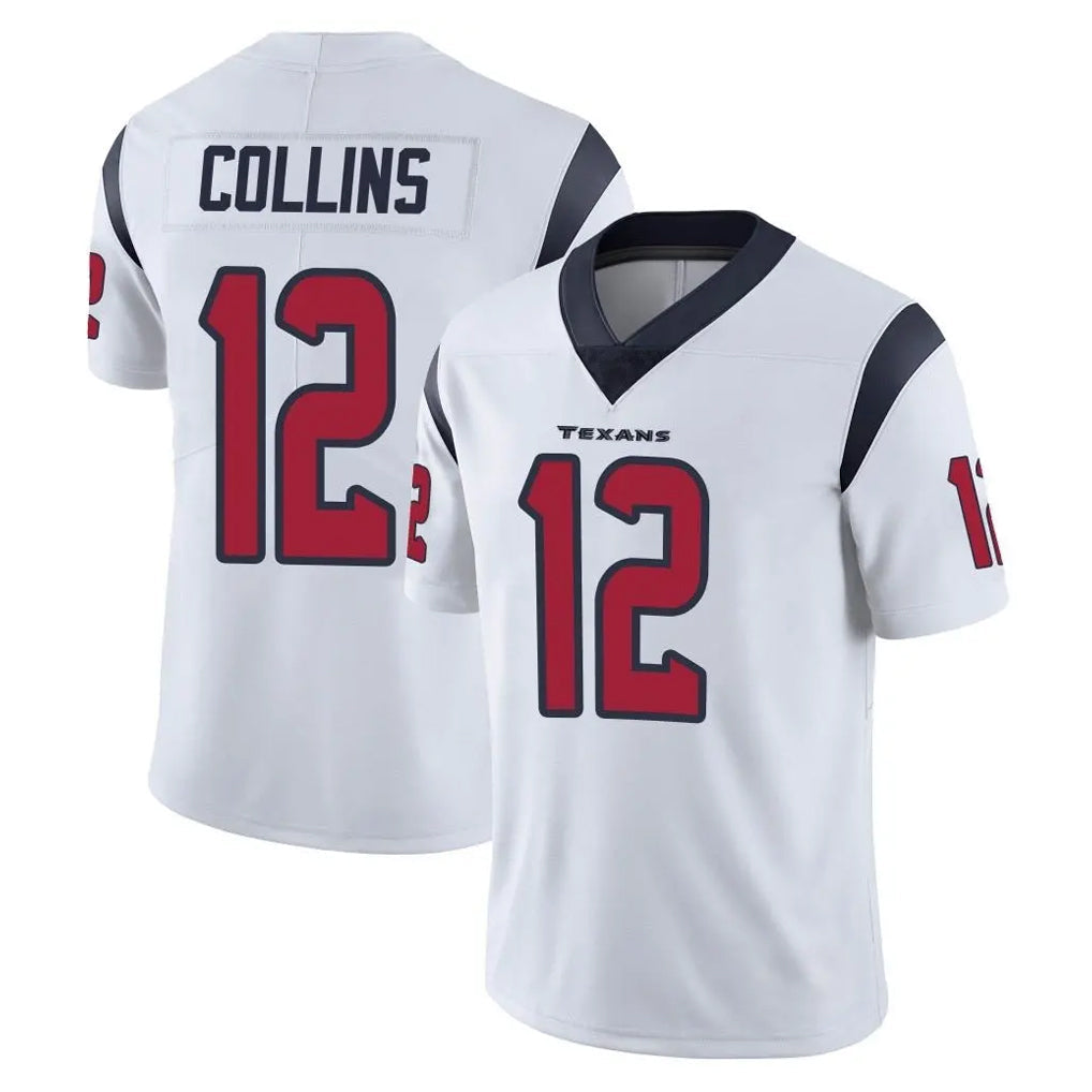 Davalo H.Texans #12 Nico Collins Player White Limited Vapor Untouchable Home Game Stitched Jerseys