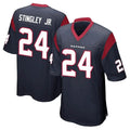 Davalo H.Texans #24 Derek Stingley Jr. Player Navy Home Game Stitched Jerseys