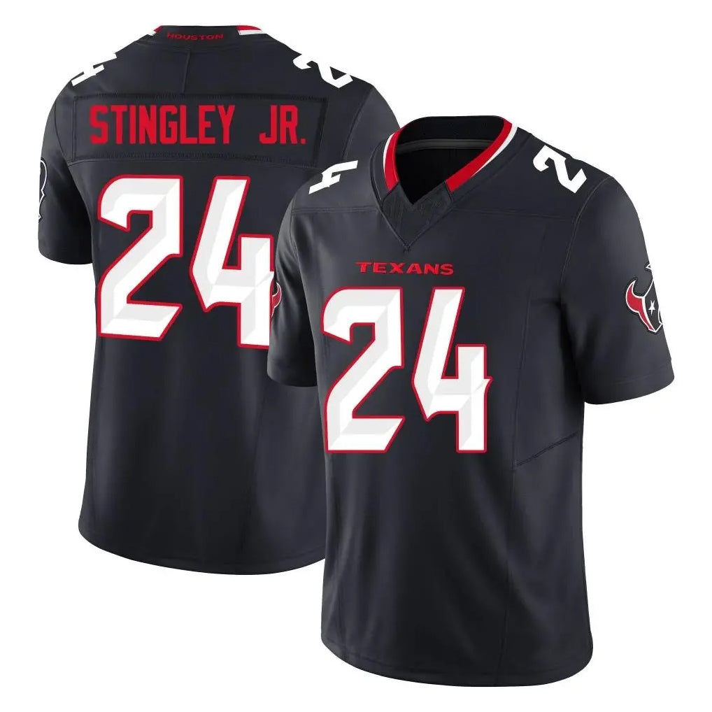 Davalo H.Texans #24 Derek Stingley Jr. Player Navy Limited Alternate Vapor F.U.S.E. Home Game Stitched Jerseys
