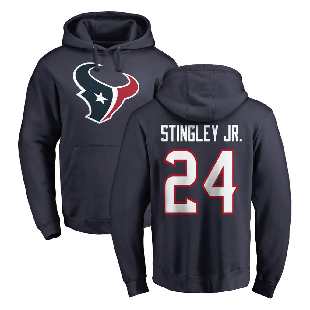 Davalo H.Texans #24 Derek Stingley Jr. Player Navy Pro Line Pullover Hoodie Limited Game Stitched Jerseys