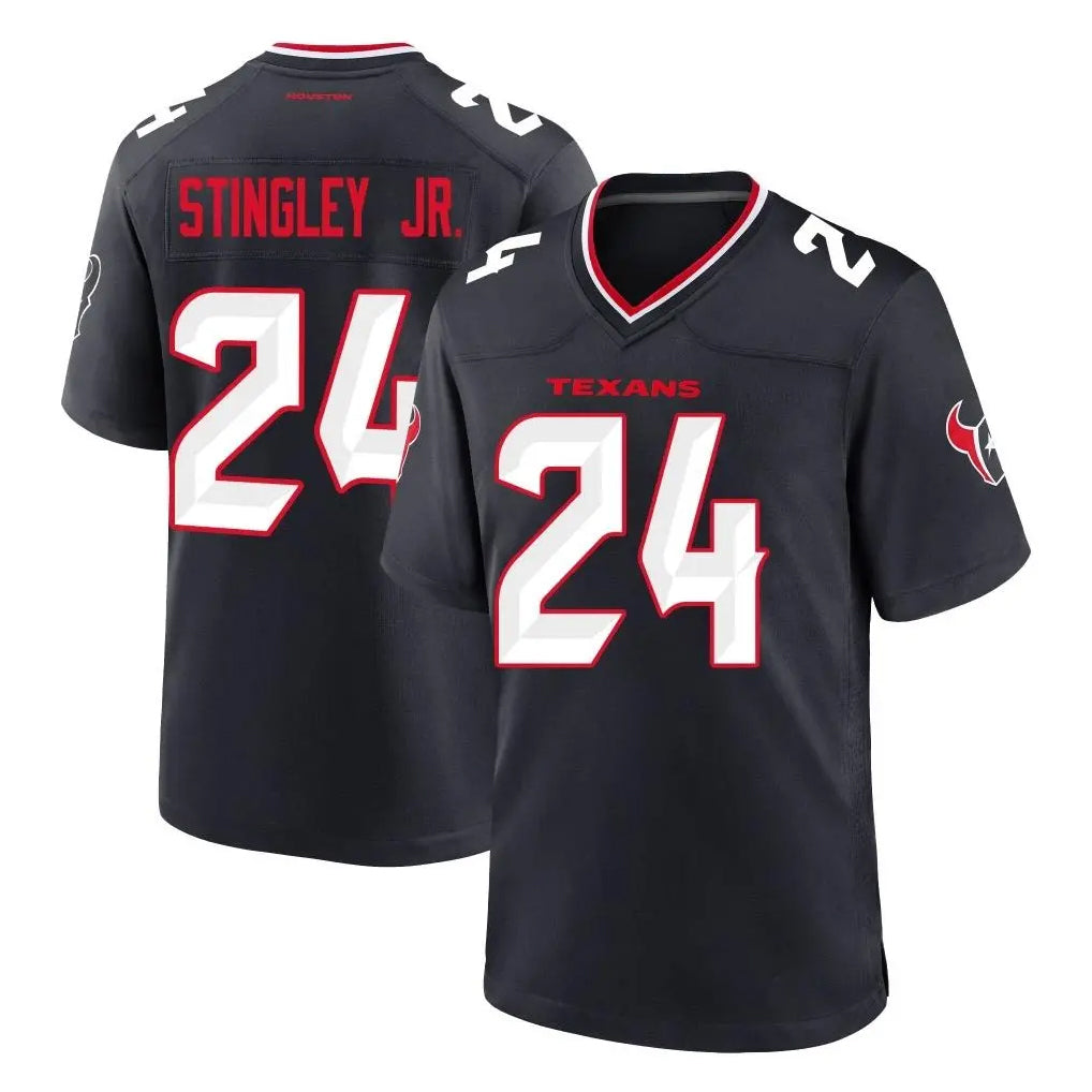 Davalo H.Texans #24 Derek Stingley Jr. Player Navy Team Home Game Stitched Jerseys