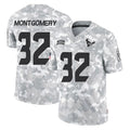 Davalo H.Texans #32 David Montgomery Player Arctic Camo Salute To Service Limited Game Stitched Jerseys
