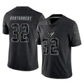 Davalo H.Texans #32 David Montgomery Player Black Reflective Limited Game Stitched Jerseys