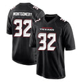 Davalo H.Texans #32 David Montgomery Player Carbon Black Fashion Home Game Stitched Jerseys