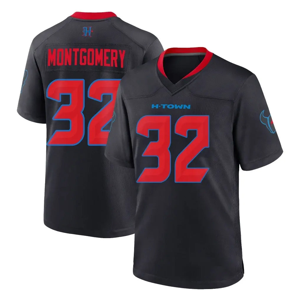 Davalo H.Texans #32 David Montgomery Player Navy 2nd Alternate Home Game Stitched Jerseys