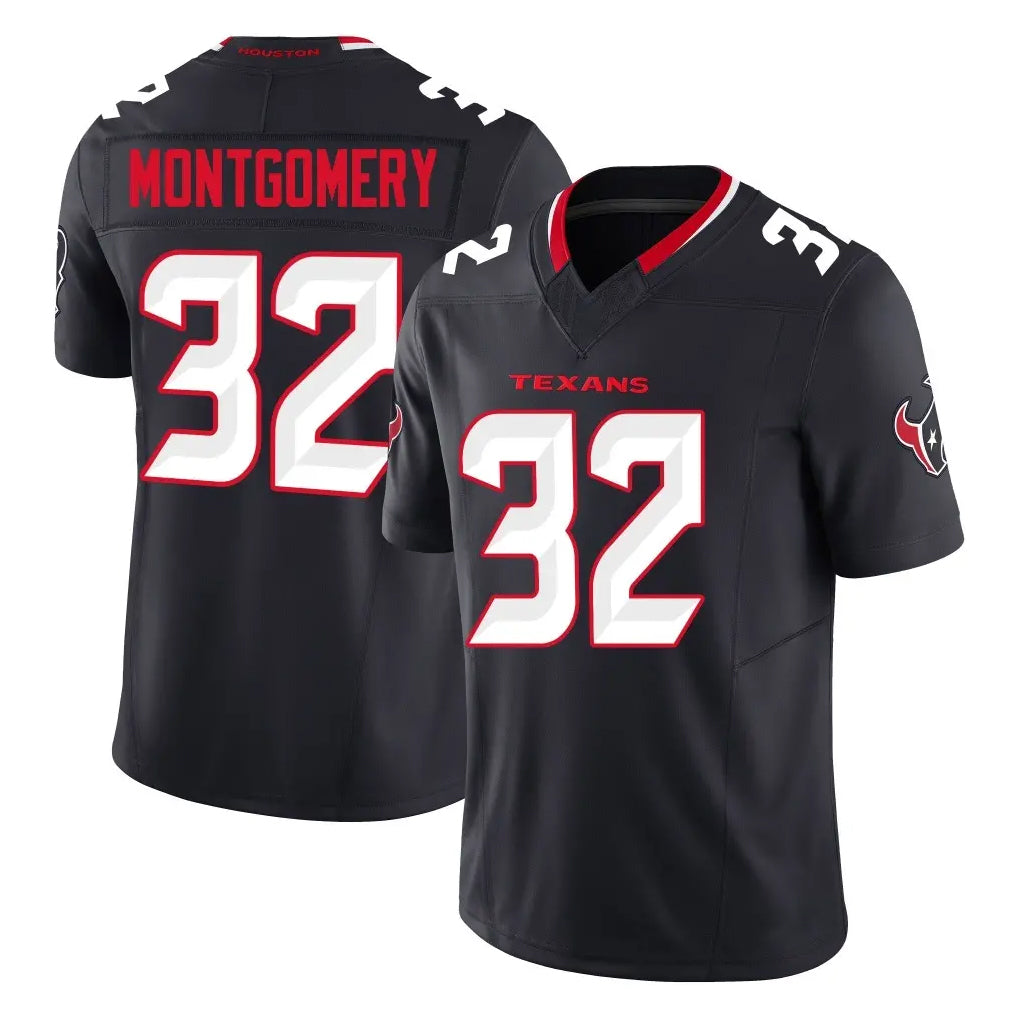 Davalo H.Texans #32 David Montgomery Player Navy Limited Alternate Vapor F.U.S.E. Home Game Stitched Jerseys