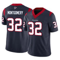 Davalo H.Texans #32 David Montgomery Player Navy Limited Vapor F.U.S.E. Home Game Stitched Jerseys