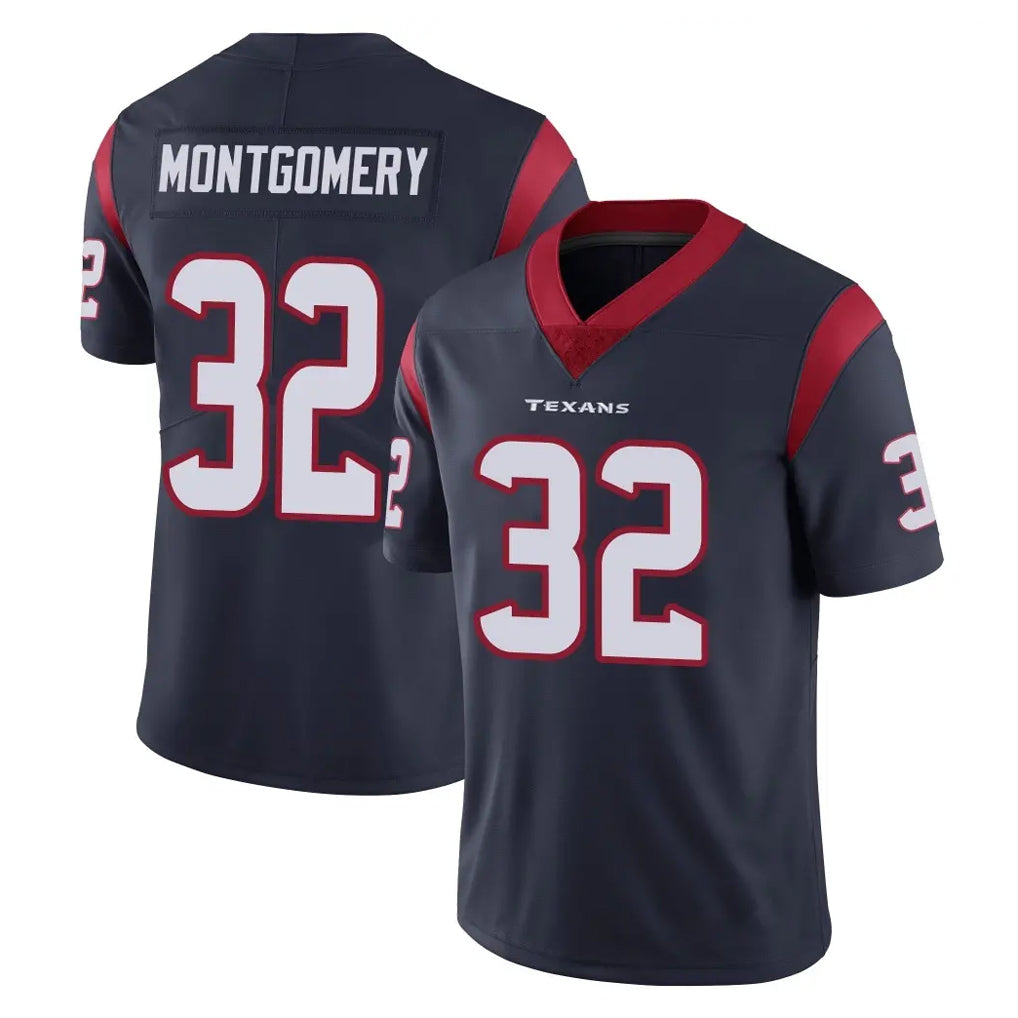 Davalo H.Texans #32 David Montgomery Player Navy Limited Vapor Untouchable Home Game Stitched Jerseys