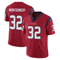 Davalo H.Texans #32 David Montgomery Player Red Limited Vapor Untouchable Home Game Stitched Jerseys