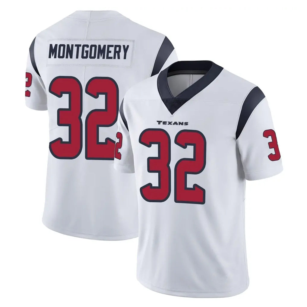 Davalo H.Texans #32 David Montgomery Player White Limited Vapor Untouchable Home Game Stitched Jerseys