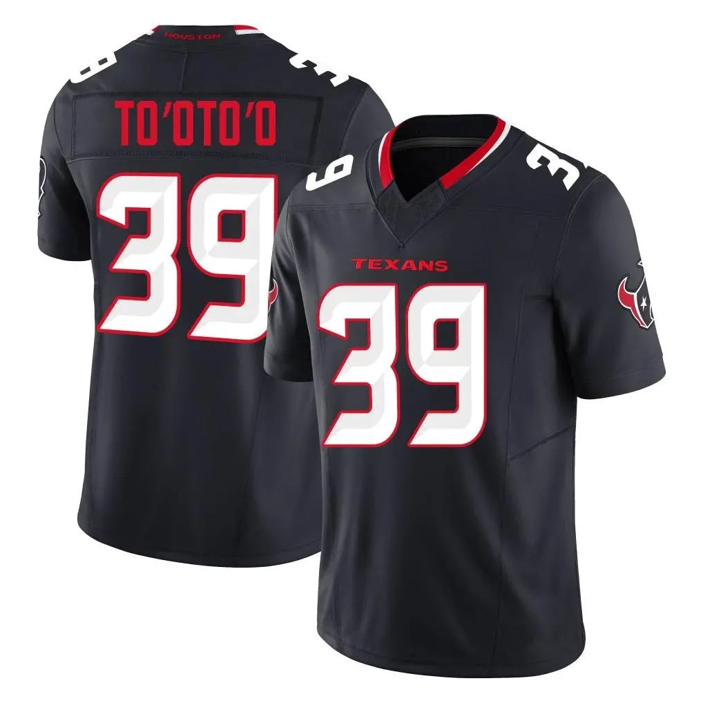 Davalo H.Texans #39 Henry To'oTo'o Player Navy Limited Alternate Vapor F.U.S.E. Home Game Stitched Jerseys