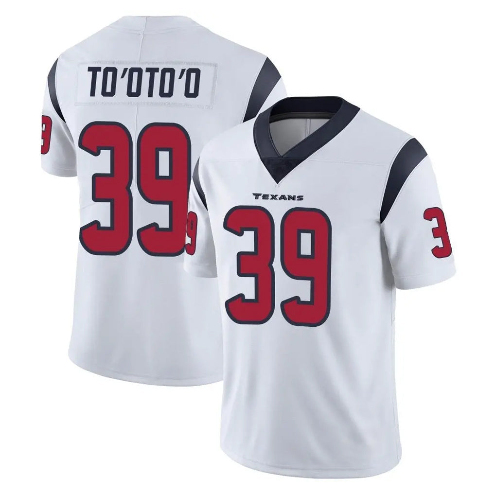 Davalo H.Texans #39 Henry To'oTo'o Player White Limited Vapor Untouchable Home Game Stitched Jerseys