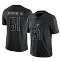 Davalo H.Texans #51 Will Anderson Jr. Player Black Reflective Limited Game Stitched Jerseys