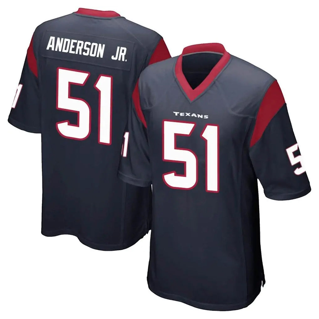 Davalo H.Texans #51 Will Anderson Jr. Player Navy Home Game Stitched Jerseys