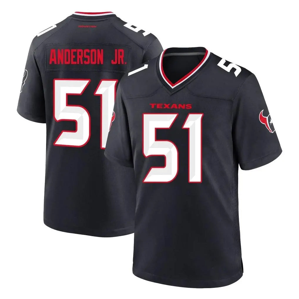 Davalo H.Texans #51 Will Anderson Jr. Player Navy Team Home Game Stitched Jerseys