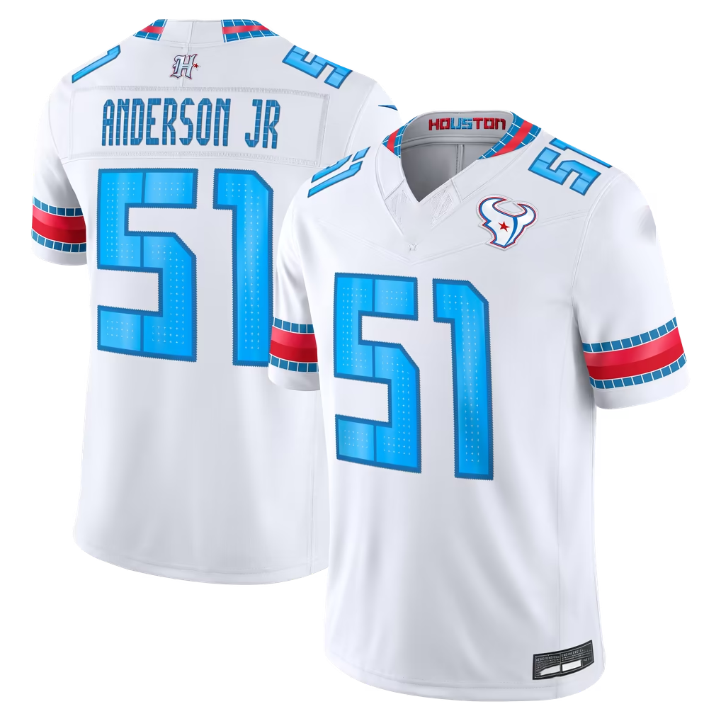Davalo H.Texans #51 Will Anderson Jr. White 2026 Rivalries Collection Limited Stitched Jerseys