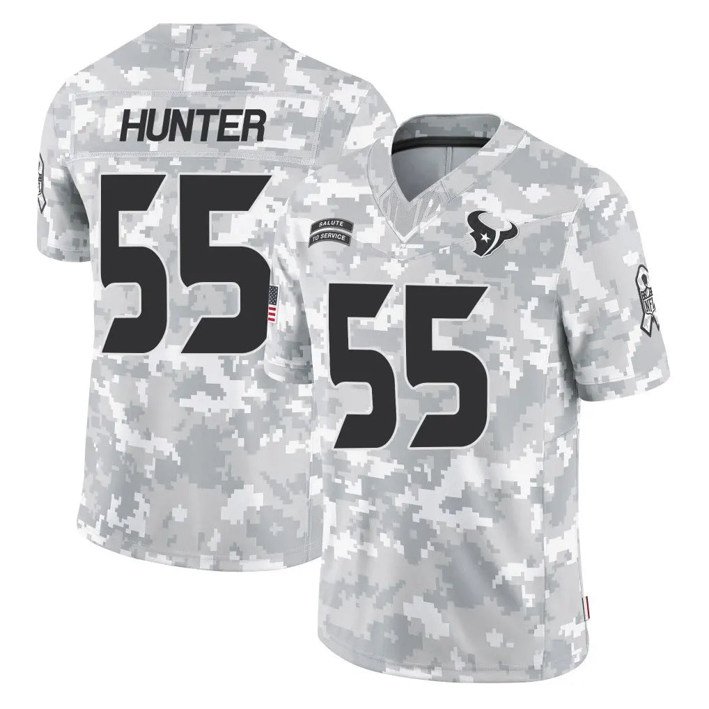 Davalo H.Texans #55 Danielle Hunter Player Arctic Camo Salute To Service Limited Game Stitched Jerseys