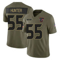 Davalo H.Texans #55 Danielle Hunter Player Olive 2025 Salute To Service Limited Game Stitched Jerseys