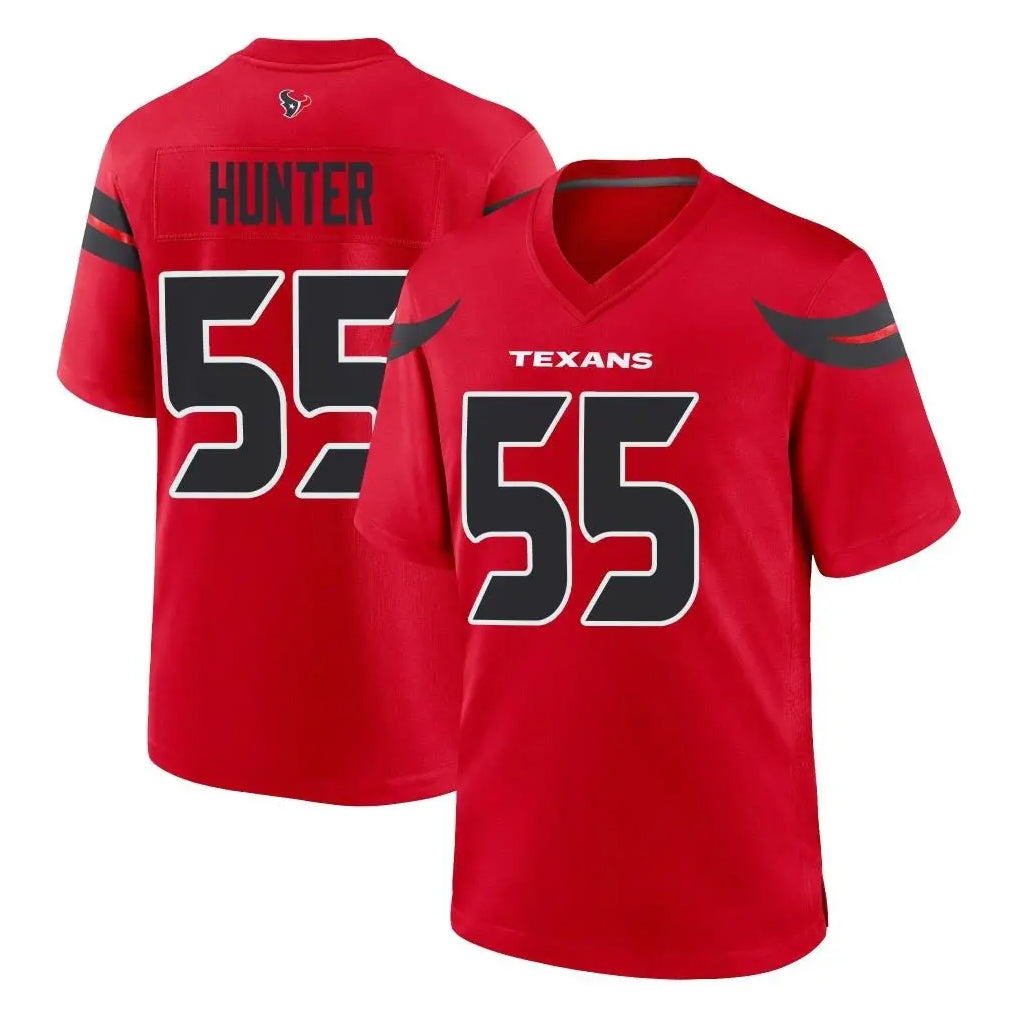 Davalo H.Texans #55 Danielle Hunter Player Red Alternate Home Game Stitched Jerseys
