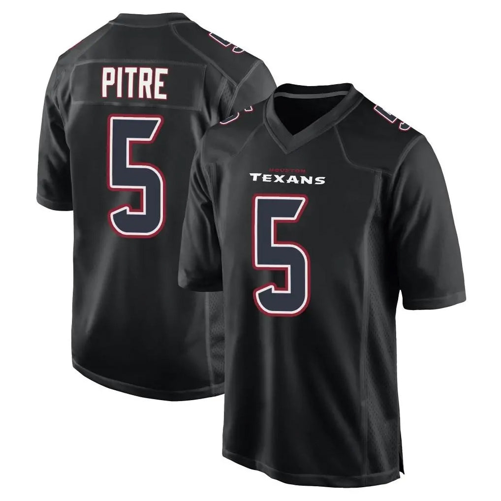 Davalo H.Texans #5 Jalen Pitre Player Black Fashion Home Game Stitched Jerseys