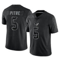Davalo H.Texans #5 Jalen Pitre Player Black Reflective Limited Game Stitched Jerseys