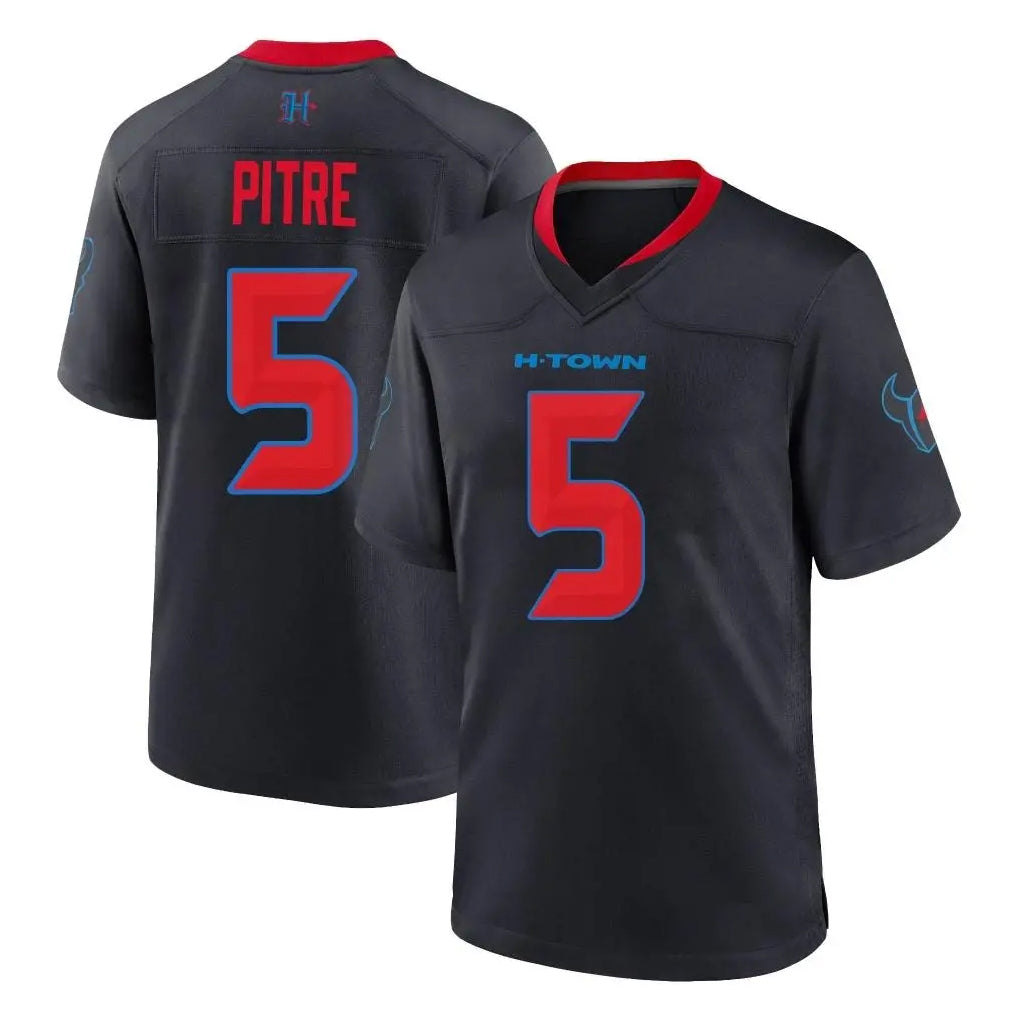 Davalo H.Texans #5 Jalen Pitre Player Navy 2nd Alternate Home Game Stitched Jerseys