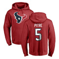 Davalo H.Texans #5 Jalen Pitre Player Red Pro Line Pullover Hoodie Limited Game Stitched Jerseys