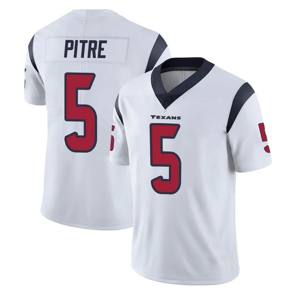 Davalo H.Texans #5 Jalen Pitre Player White Limited Vapor Untouchable Home Game Stitched Jerseys