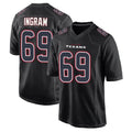 Davalo H.Texans #69 Ed Ingram Player Black Fashion Home Game Stitched Jerseys
