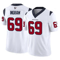 Davalo H.Texans #69 Ed Ingram Player White Limited Vapor F.U.S.E. Home Game Stitched Jerseys