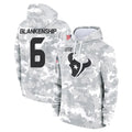 Davalo H.Texans #6 Reed Blankenship Player Arctic Camo Salute to Service Hoodies Limited Game Stitched Jerseys
