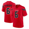 Davalo H.Texans #6 Reed Blankenship Player Red Alternate Home Game Stitched Jerseys