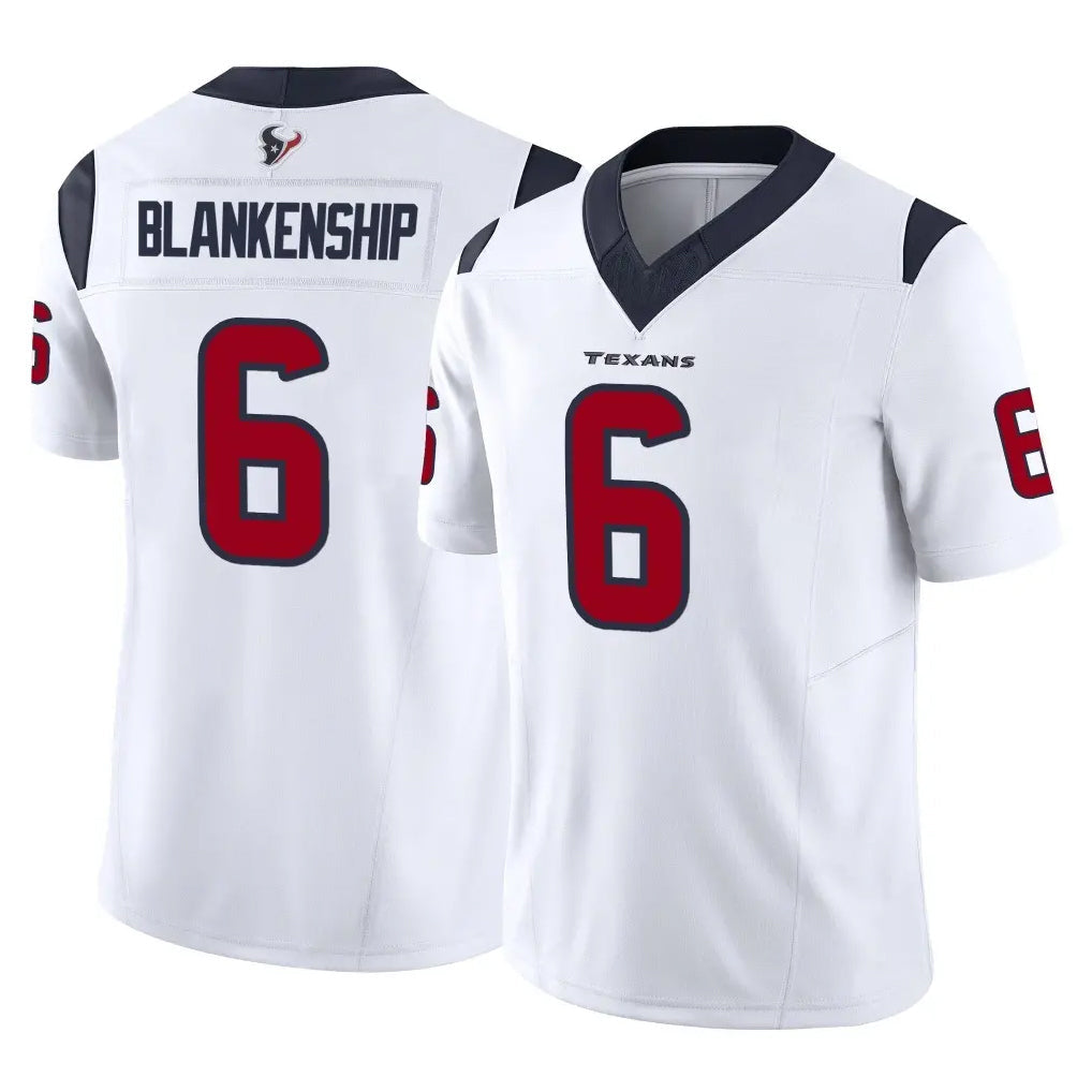 Davalo H.Texans #6 Reed Blankenship Player White Limited Vapor F.U.S.E. Home Game Stitched Jerseys