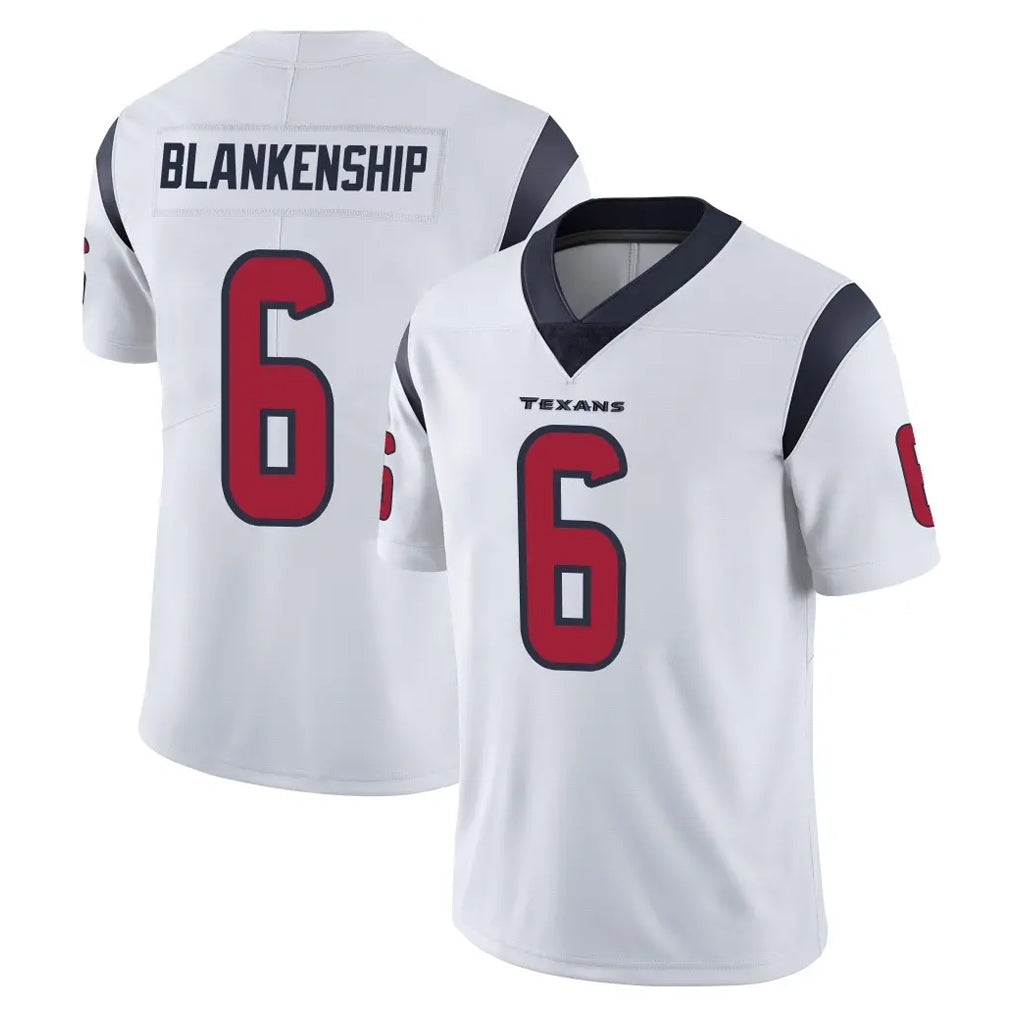 Davalo H.Texans #6 Reed Blankenship Player White Limited Vapor Untouchable Home Game Stitched Jerseys